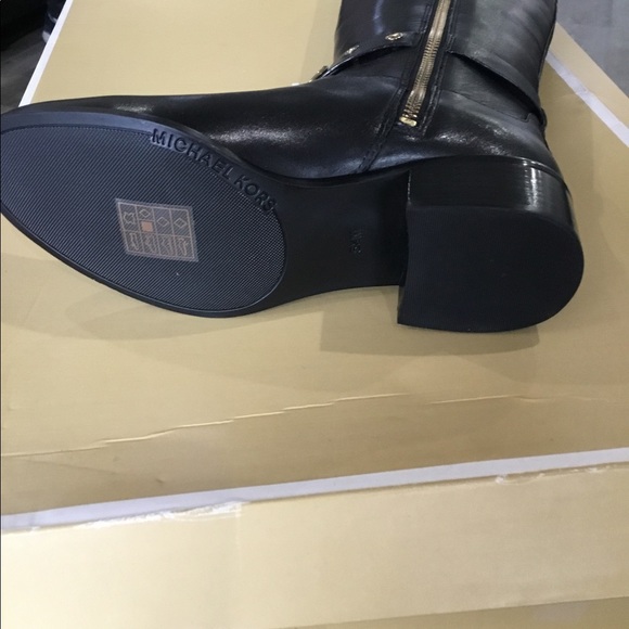 SALE SALE MICHAEL JORS LEATHER-BLACK BOOTS - Picture 6 of 8